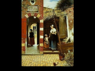 Hooch, A Courtyard of a House in Delft, 1658