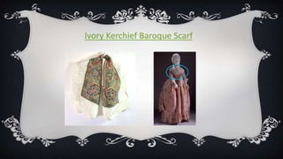 Ivory Kerchief Baroque Scarf
 