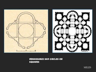 Renaissance had circles or squaresMILES