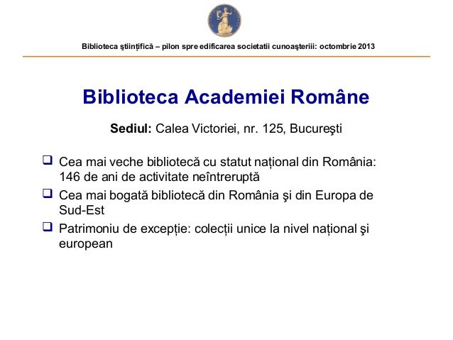Biblioteca Academiei Romane Bucuresti