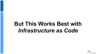 But This Works Best with
Infrastructure as Code
 