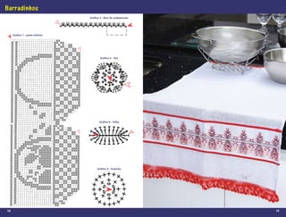 Barradinhos
                                  Gráfico 2 - Bico de acabamento




     Gráfico 1 - parte inferior




                                          Gráfico 3 - flor




                                         Gráfico 4 - folha




                                       Gráfico 5 - frutinha




18                                                                 19
 