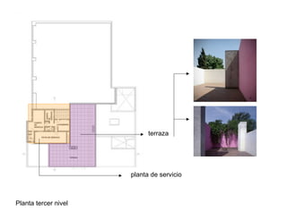 terraza
Planta tercer nivel
planta de servicio
 