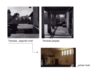 Terrazas _segundo nivel Terrazas pergola
_primer nivel
 