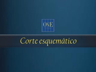 Corte esquemático
 