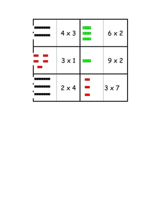 4x3

6x2

3x1

9x2

2x4

3x7

 