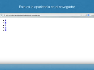 Esta es la apariencia en el navegador
 