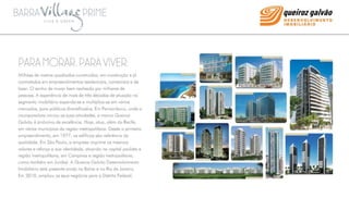 Barra Village Prime Apartamentos com 2, 3 e 4 quartos no Recreio 