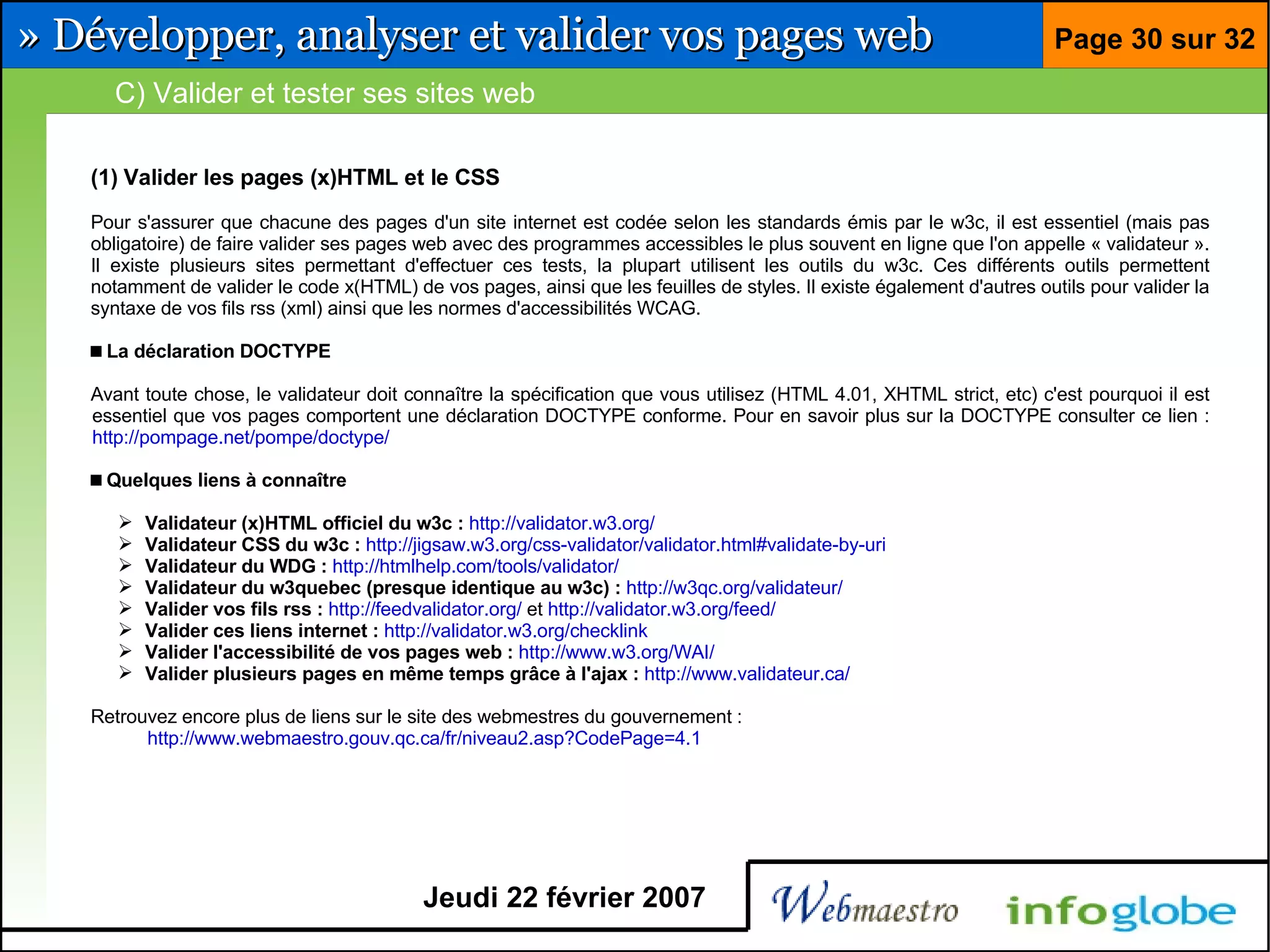 Barre pour développeur Firefox et Eclipse
