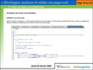 Barre pour développeur Firefox et Eclipse