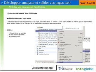 Barre pour développeur Firefox et Eclipse