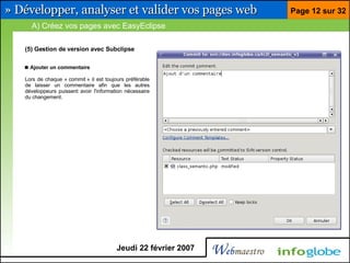 Barre pour développeur Firefox et Eclipse
