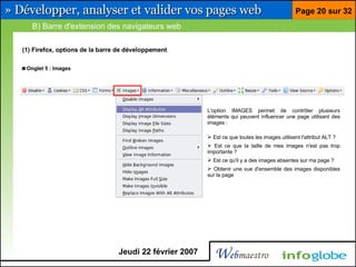 Barre pour développeur Firefox et Eclipse