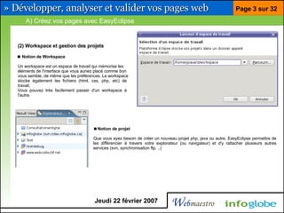Barre pour développeur Firefox et Eclipse