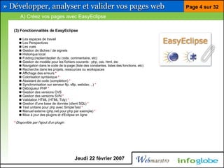 Barre pour développeur Firefox et Eclipse