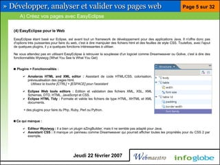 Barre pour développeur Firefox et Eclipse