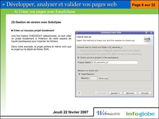 Barre pour développeur Firefox et Eclipse