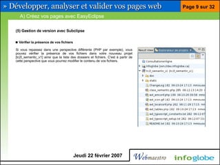 Barre pour développeur Firefox et Eclipse