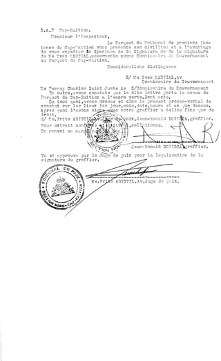 Barreau pièces jointes à lettre ouverte