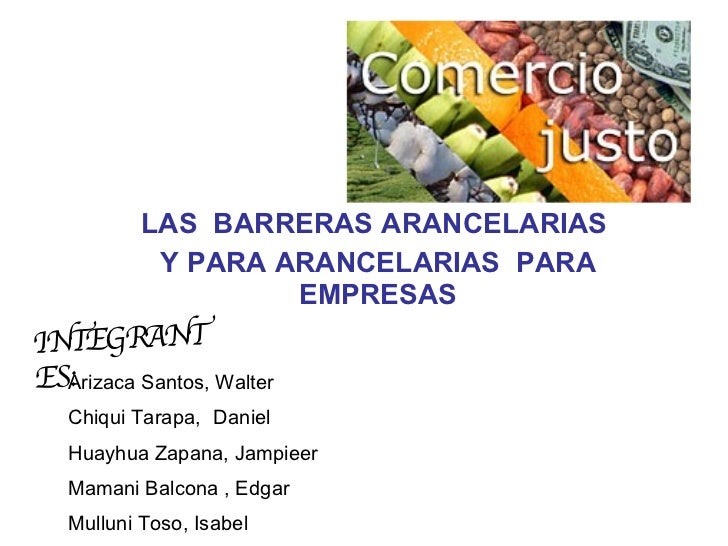 Barreras Arancelarias Y Paraarancelarias Barreras Arancelarias Y Paraarancelarias