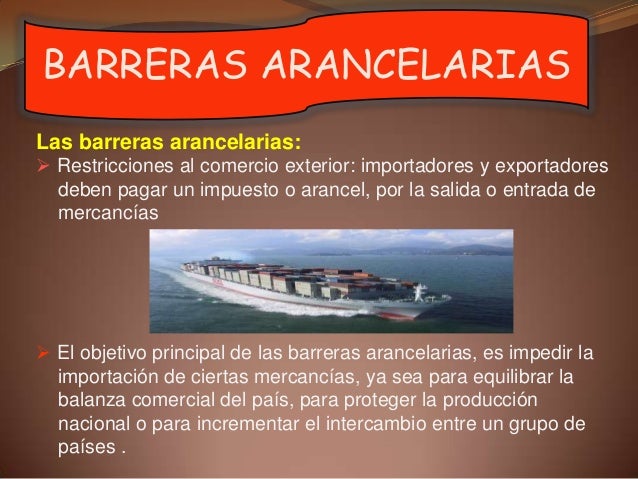 Barreras Arancelarias