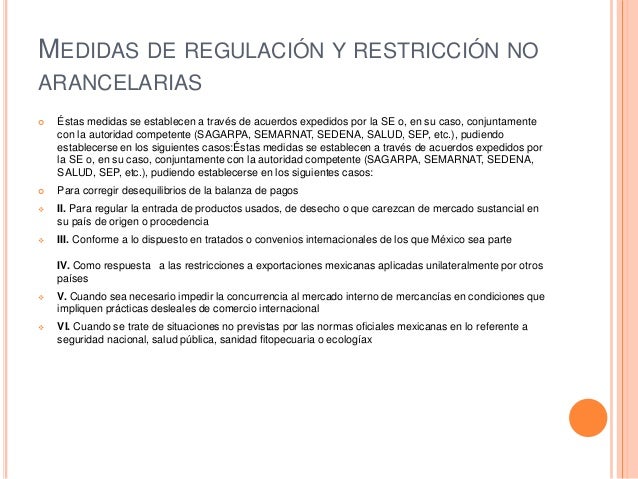 Barreras arancelarias y no arancelarias