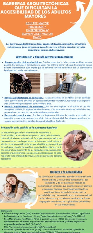 R2 Pdf Barreras arquitectónicas que dificultan la accesibilidad de los adultos ...