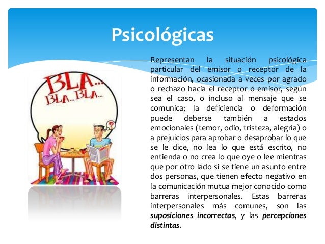Barreras de la comunicación