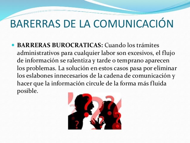 Barreras de la comunicación
