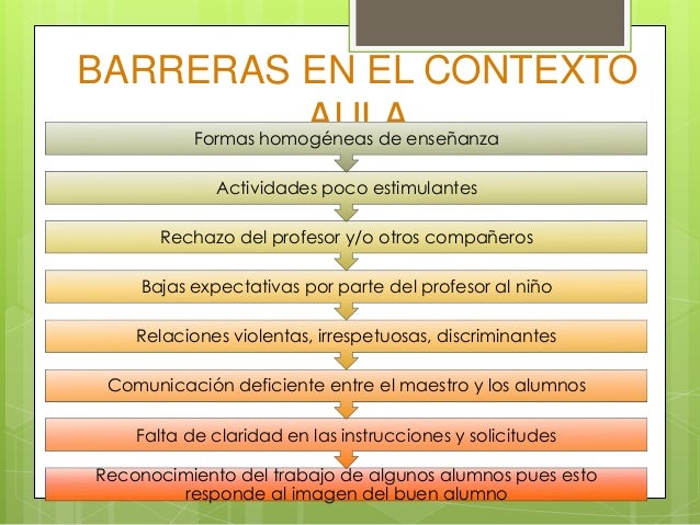 Barreras Para El Aprendizaje Y La Participación Tipos Y Ejemplos - Ceo