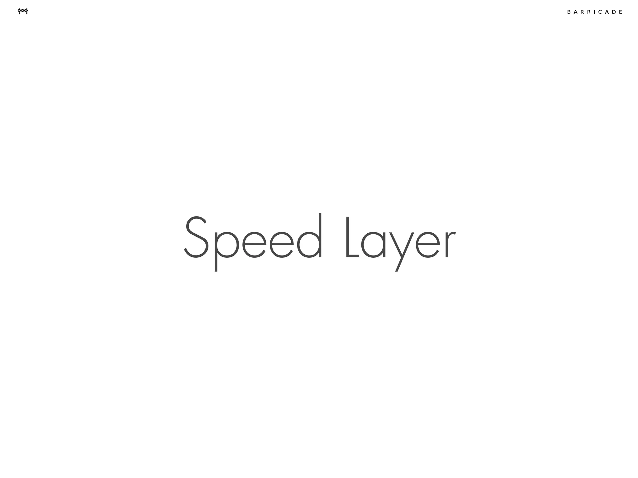 Speed Layer