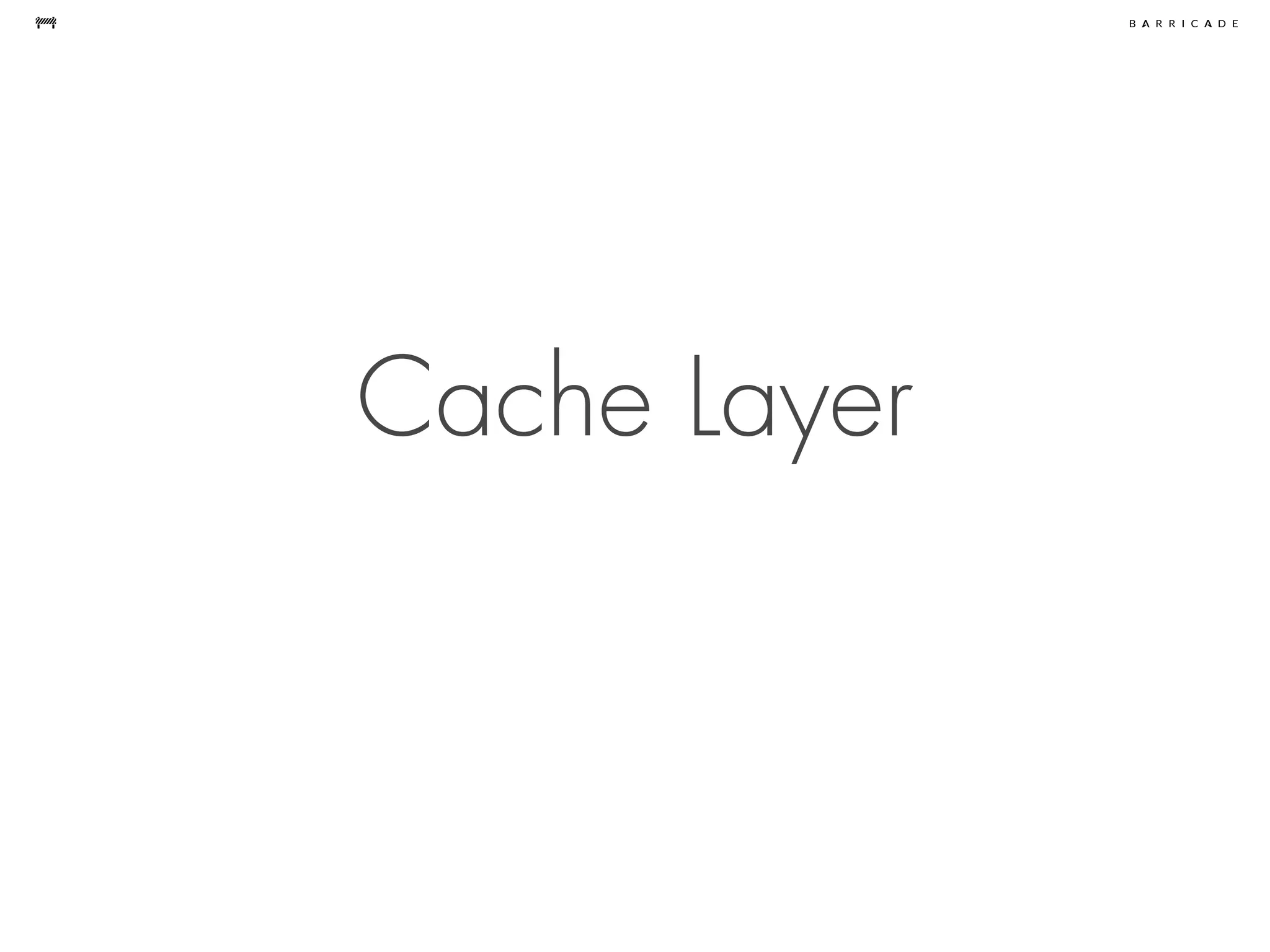 Cache Layer