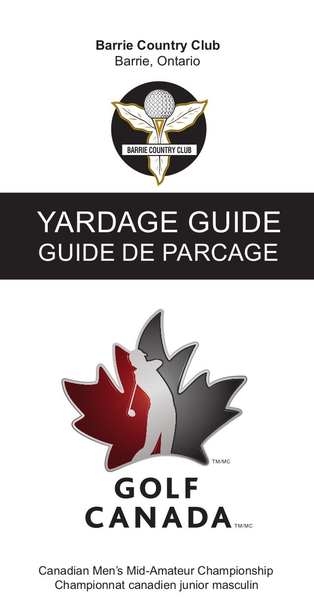 Barrie Country Club Yardage
