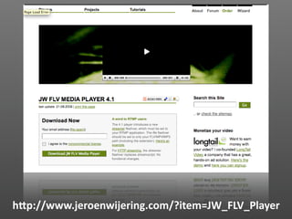 Screenshot of the JW Video Player




hVp://www.jeroenwijering.com/?item=JW_FLV_Player
 