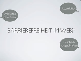 Einführung Barrierefreiheit Berufsschule