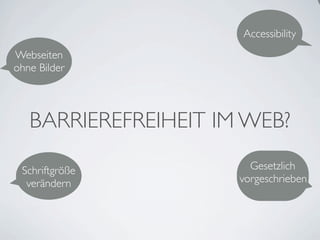 Einführung Barrierefreiheit Berufsschule