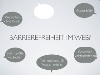 Einführung Barrierefreiheit Berufsschule