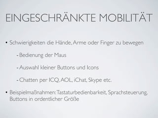 Einführung Barrierefreiheit Berufsschule