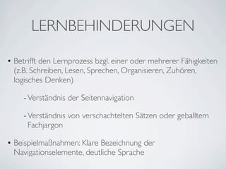 Einführung Barrierefreiheit Berufsschule