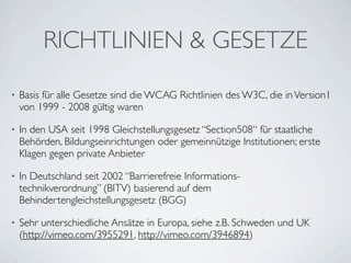 Einführung Barrierefreiheit Berufsschule