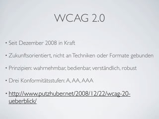 Einführung Barrierefreiheit Berufsschule