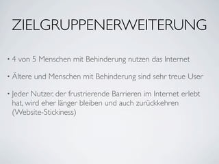 Einführung Barrierefreiheit Berufsschule