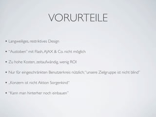 Einführung Barrierefreiheit Berufsschule