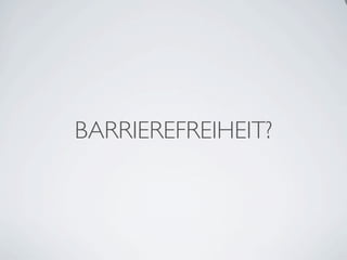 Einführung Barrierefreiheit Berufsschule