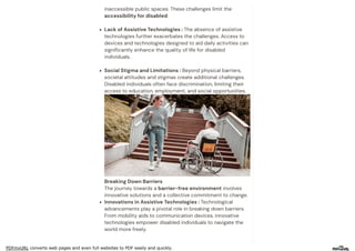 Barrier Free | Accessibility For Disabled | PDF