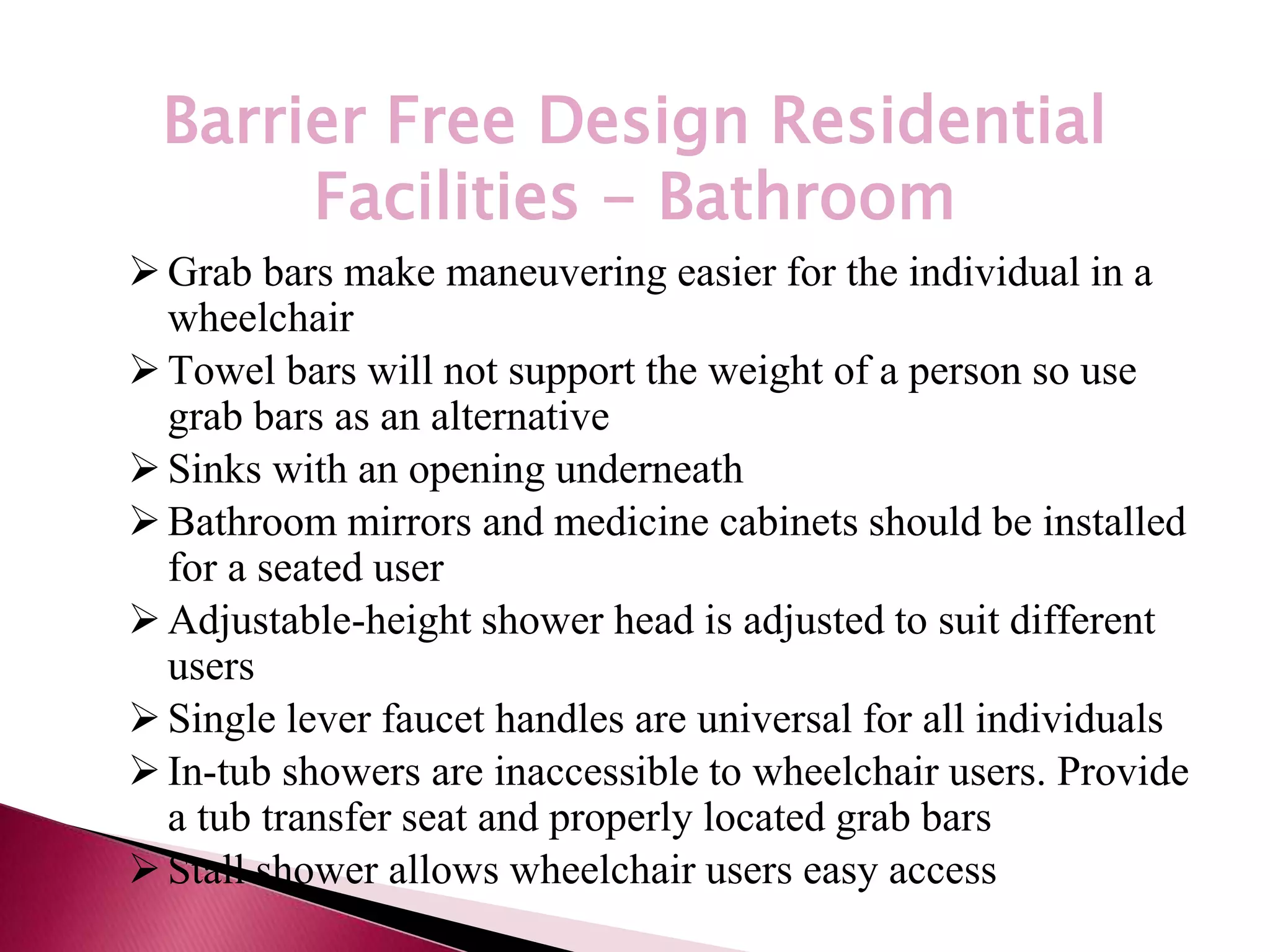Barrier free architectural design | PPTX