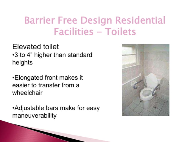 Barrier free architectural design | PPTX