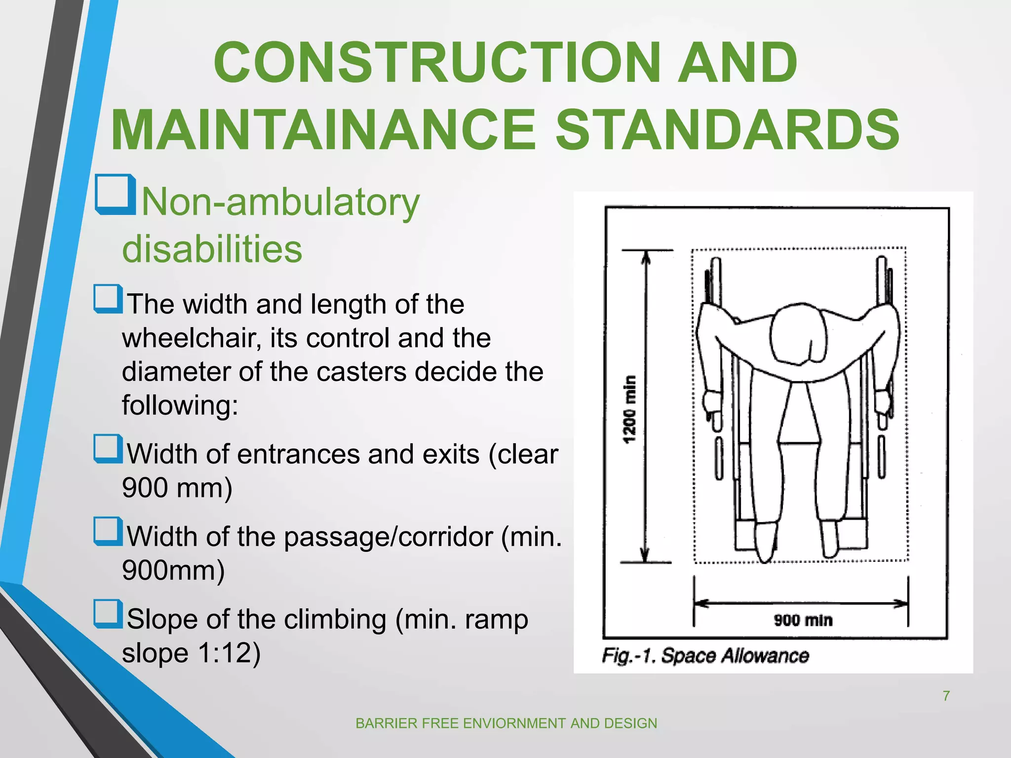 Barrier free enviornment and design | PPTX