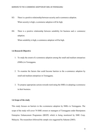 Barrier of e commerce adoption in SMEs | PDF