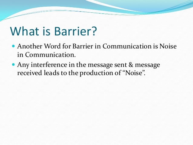 Barriers gaurav